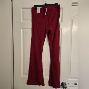 PINK Ribbed Flare Leggings